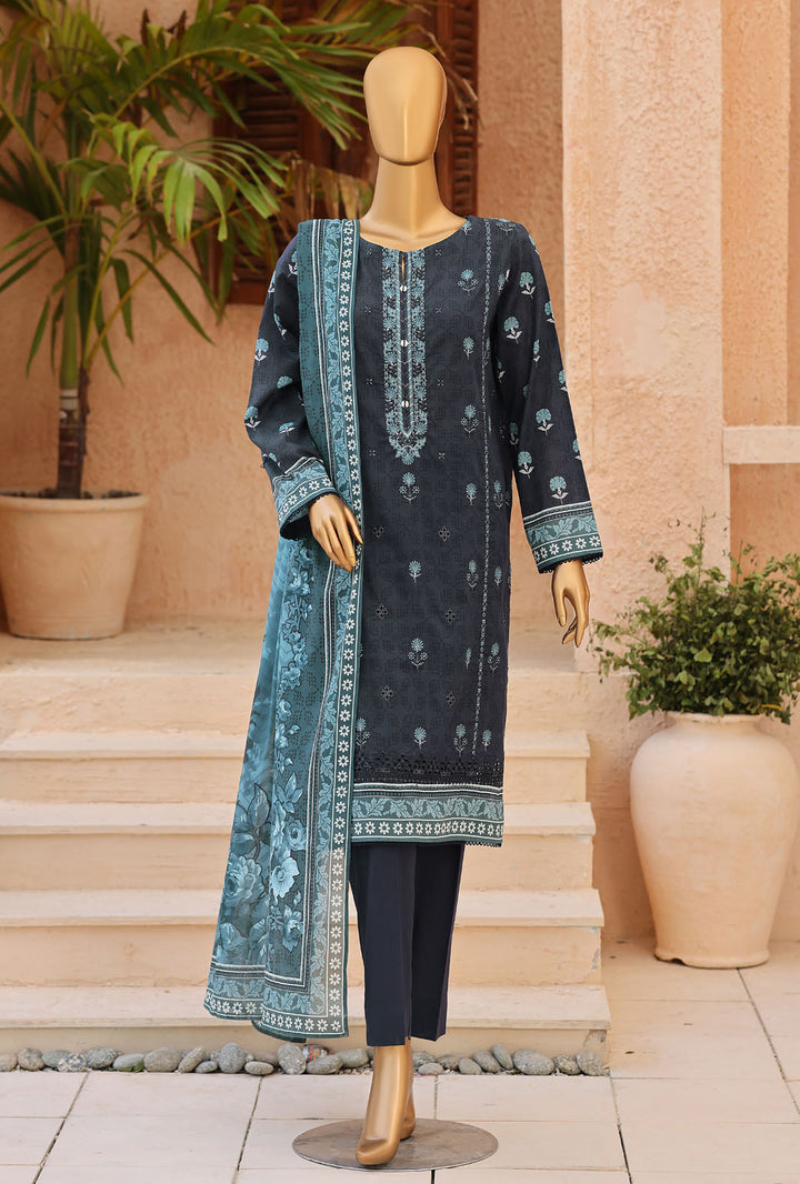 Asasa by HZ Textiles Unstitched Embroidered Lawn 3 Piece Suit AEC - 1291 Casual Collection
