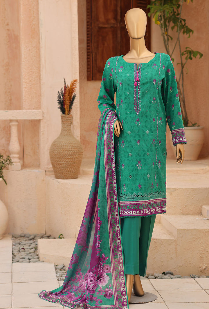 Asasa by HZ Textiles Unstitched Embroidered Lawn 3 Piece Suit AEC - 1292 Casual Collection