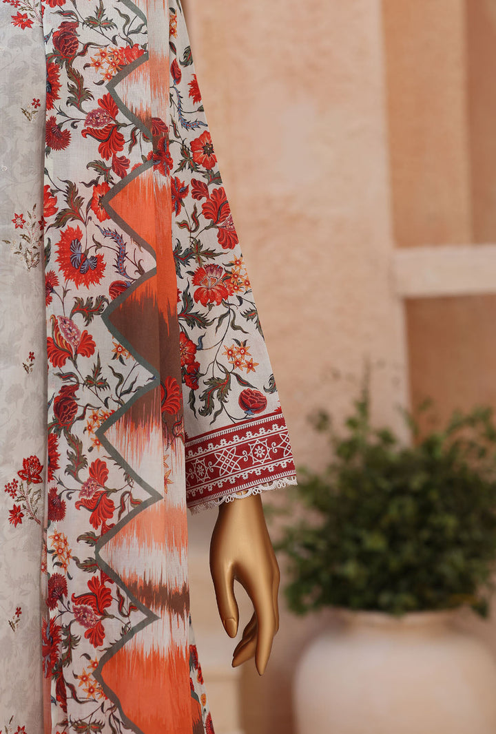 Asasa by HZ Textiles Unstitched Embroidered Lawn 3 Piece Suit AEC - 1294 Casual Collection