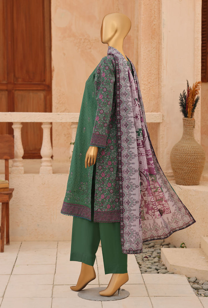 Asasa by HZ Textiles Unstitched Embroidered Lawn 3 Piece Suit AEC - 1296 Casual Collection