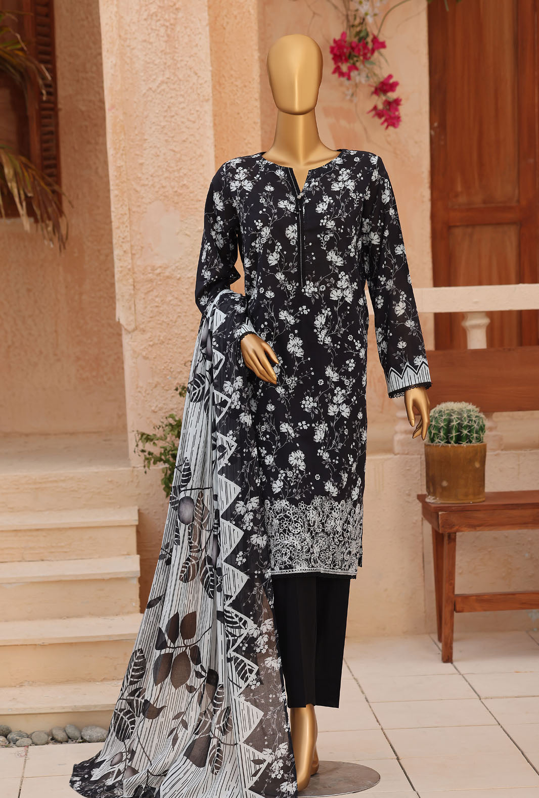 Asasa by HZ Textiles Unstitched Embroidered Lawn 3 Piece Suit AEC - 1297 Casual Collection