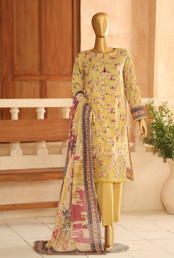 Asasa by HZ Textiles Unstitched Embroidered Lawn 3 Piece Suit AEC - 1298 Casual Collection