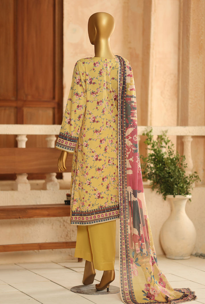Asasa by HZ Textiles Unstitched Embroidered Lawn 3 Piece Suit AEC - 1298 Casual Collection
