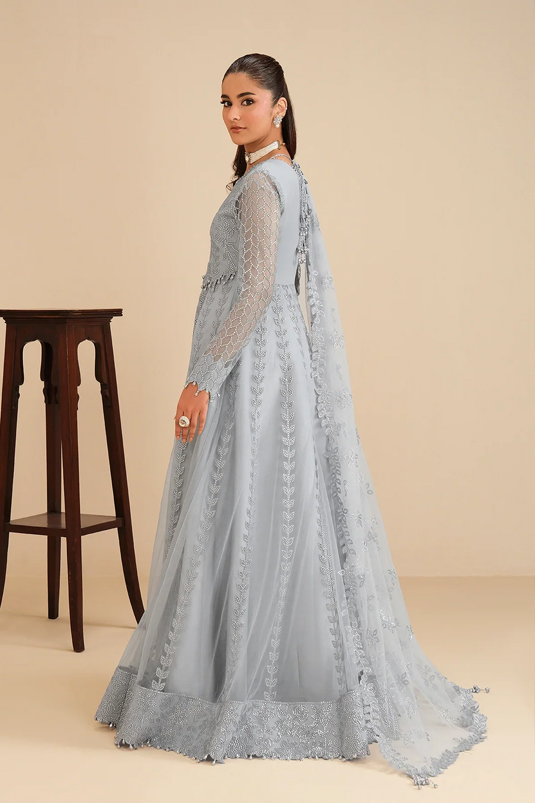 Alizeh Fashion Unstitched Embroidered Chiffon 3 Piece Suit AF26UCF AF-NT-2259-Shama - Festive Collection