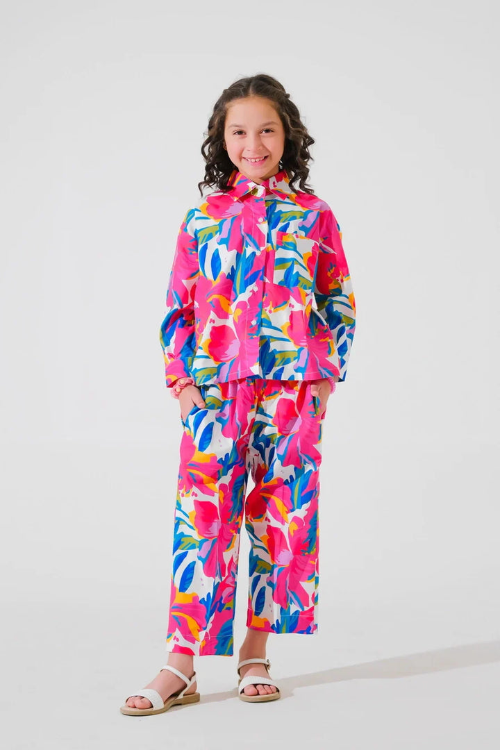 Dhaga Kids Pret Printed Poly lawn 2 Piece Alara SPD25K12 - Summer Collection