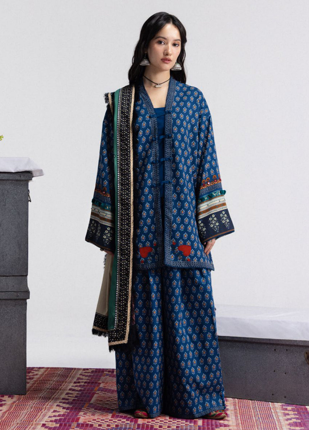 Coco by Zara Shahjahan Unstitched Printed Linen 3 Piece Suit CZ26UPL Anika 3A - Casual Collection