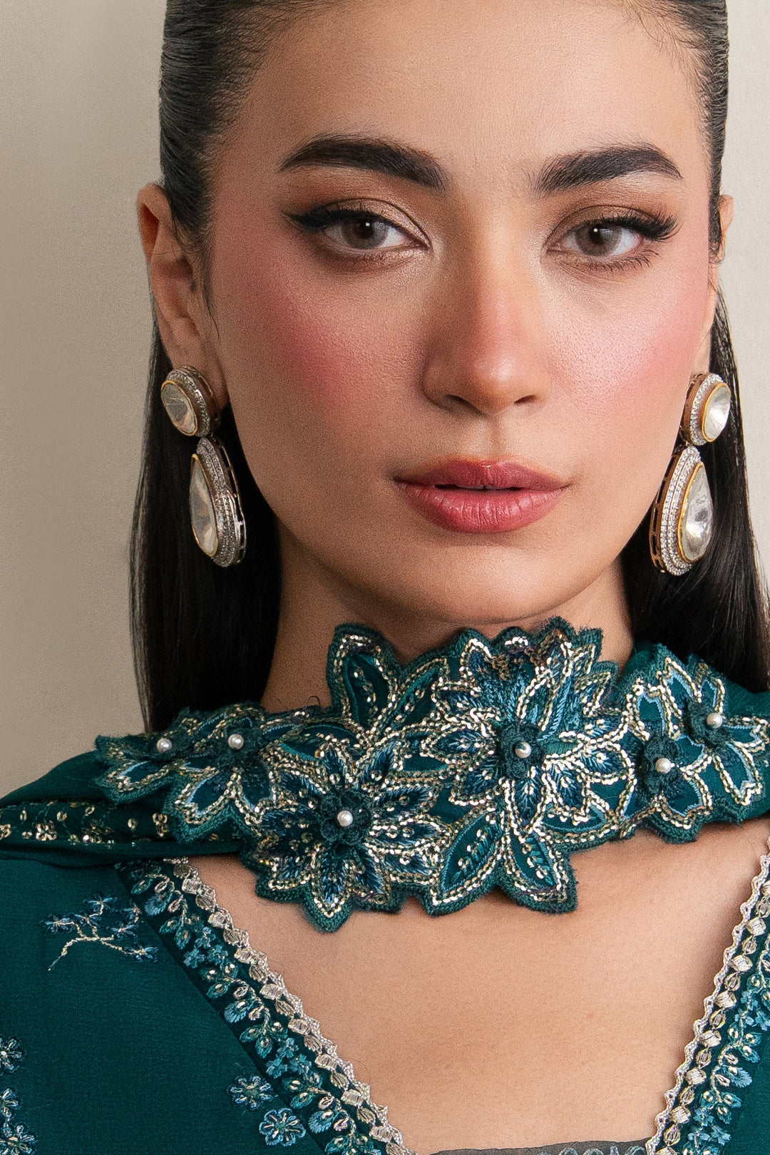 Xenia Formals Unstitched Embroidered Chiffon 3 Piece Suit D-02 Azari - Festive Collection