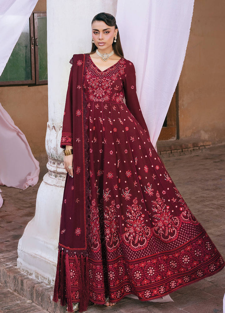 Amelia by Mahnur Unstitched Embroidered Corduroy 3 Piece Suit MN26ULW AM-02 - Winter Collection