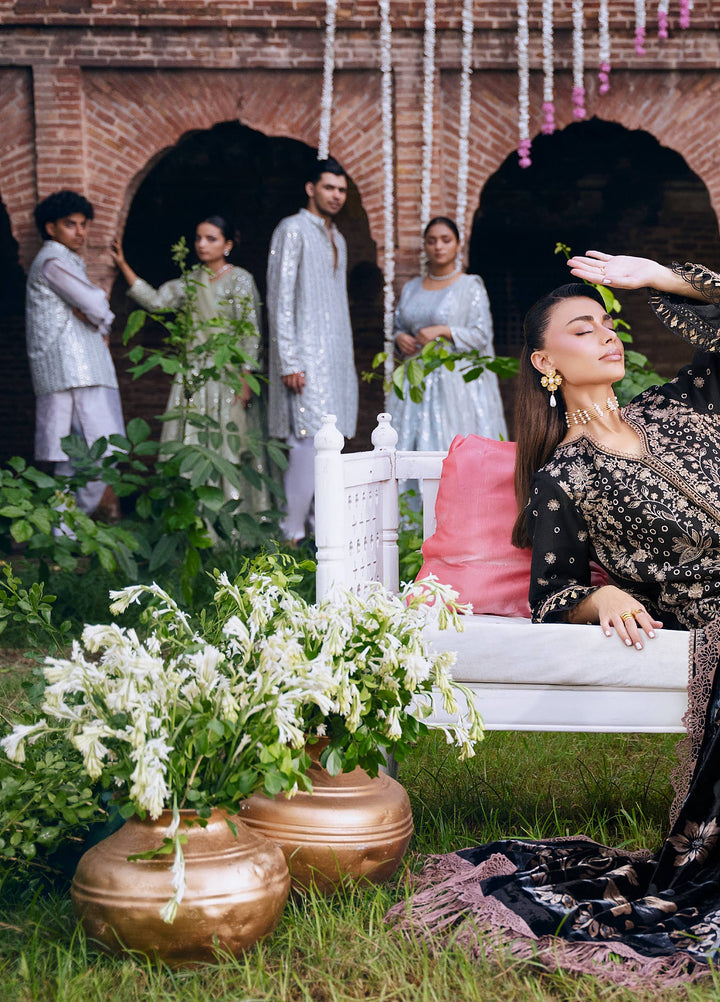 Amelia by Mahnur Unstitched Embroidered Corduroy 3 Piece Suit MN26ULW AM-05 - Winter Collection