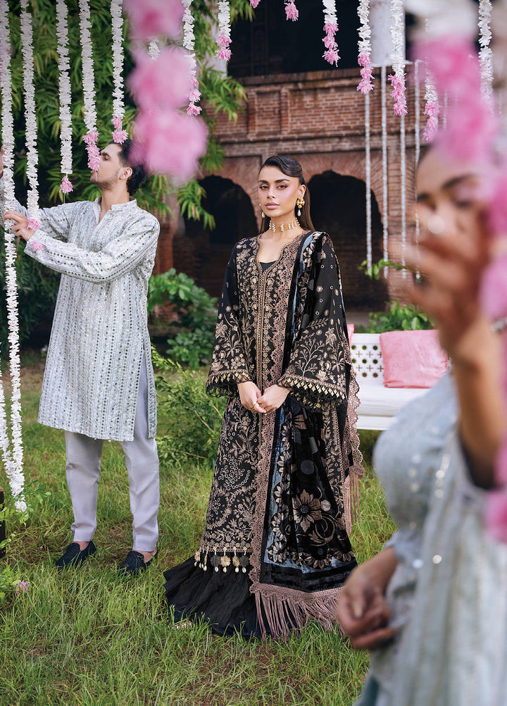 Amelia by Mahnur Unstitched Embroidered Corduroy 3 Piece Suit MN26ULW AM-03 - Winter Collection