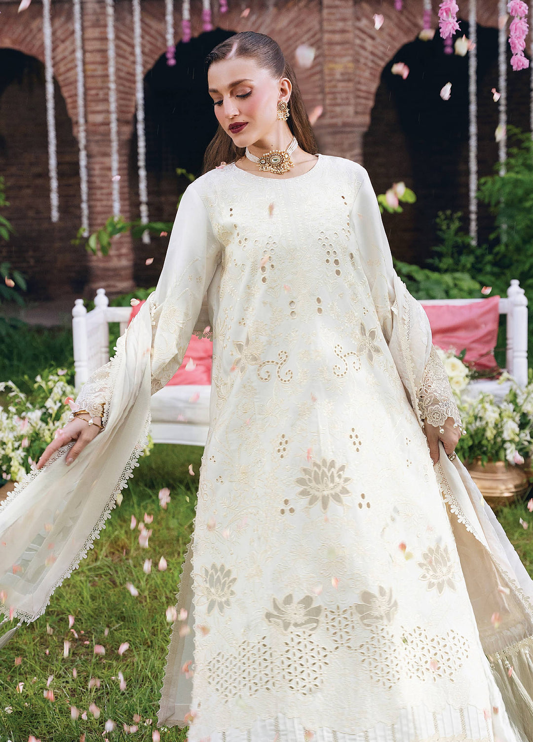 Amelia by Mahnur Unstitched Embroidered Corduroy 3 Piece Suit MN26ULW AM-04 - Winter Collection