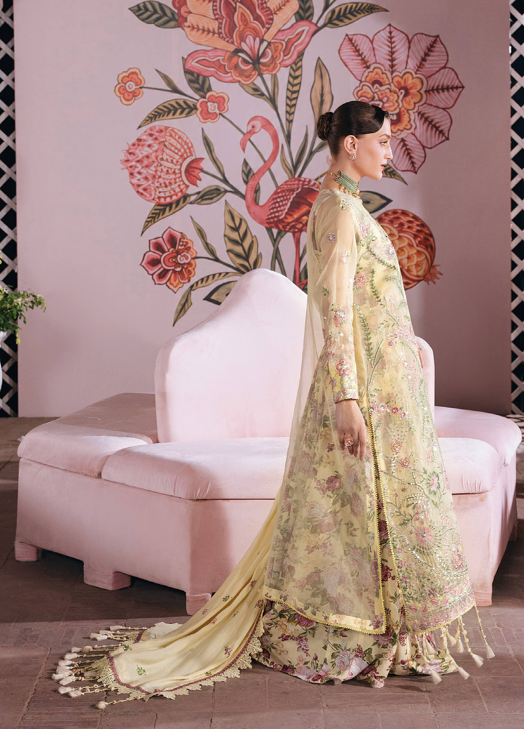 Amelia by Mahnur Unstitched Embroidered Corduroy 3 Piece Suit MN26ULW AM-10 - Winter Collection