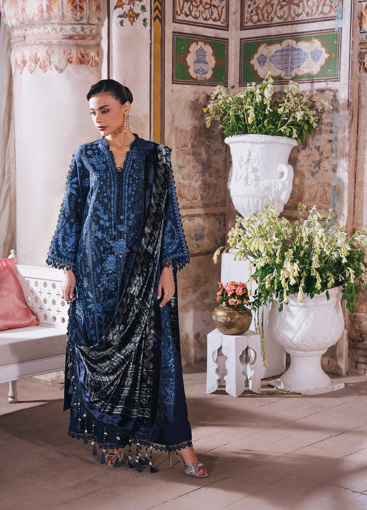 Amelia by Mahnur Unstitched Embroidered Corduroy 3 Piece Suit MN26ULW AM-12 - Winter Collection