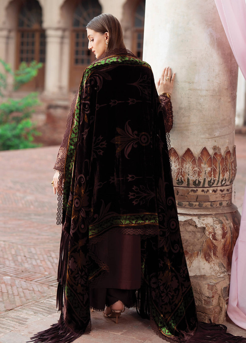 Amelia by Mahnur Unstitched Embroidered Corduroy 3 Piece Suit MN26ULW AM-07 - Winter Collection