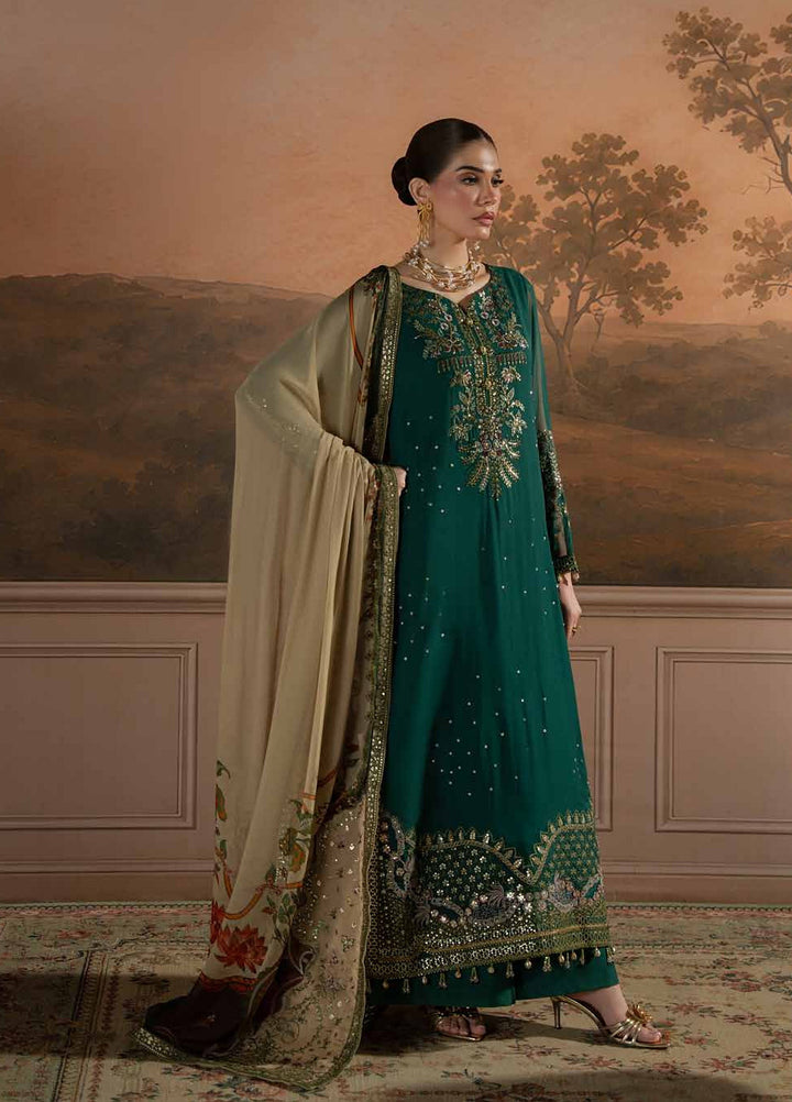 Amaya by Nureh Unstitched Embroidered Chiffon 4 Piece Suit NU26UAC AM-44 - Festive Collection