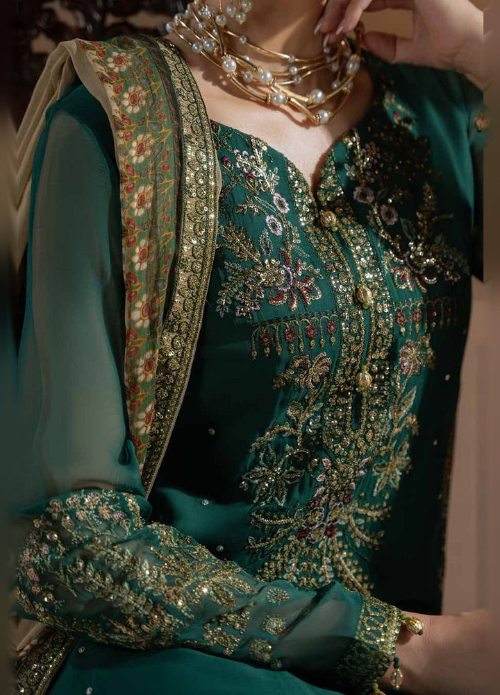 Amaya by Nureh Unstitched Embroidered Chiffon 4 Piece Suit NU26UAC AM-44 - Festive Collection