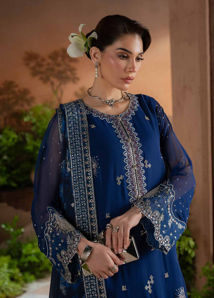 Amaya by Nureh Unstitched Embroidered Chiffon 4 Piece Suit NU26UAC AM-45 - Festive Collection