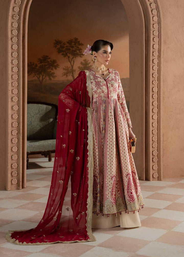 Amaya by Nureh Unstitched Embroidered Rawsilk 3 Piece Suit NU26UAC AM-46 - Festive Collection