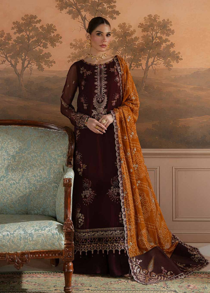 Amaya by Nureh Unstitched Embroidered Chiffon 4 Piece Suit NU26UAC AM-47 - Festive Collection