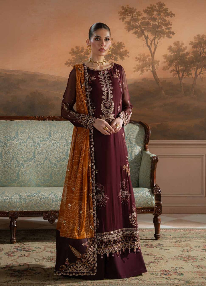 Amaya by Nureh Unstitched Embroidered Chiffon 4 Piece Suit NU26UAC AM-47 - Festive Collection