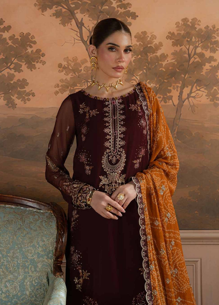 Amaya by Nureh Unstitched Embroidered Chiffon 4 Piece Suit NU26UAC AM-47 - Festive Collection