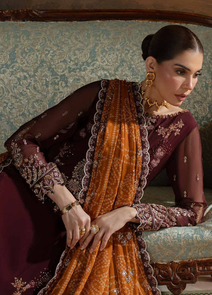 Amaya by Nureh Unstitched Embroidered Chiffon 4 Piece Suit NU26UAC AM-47 - Festive Collection