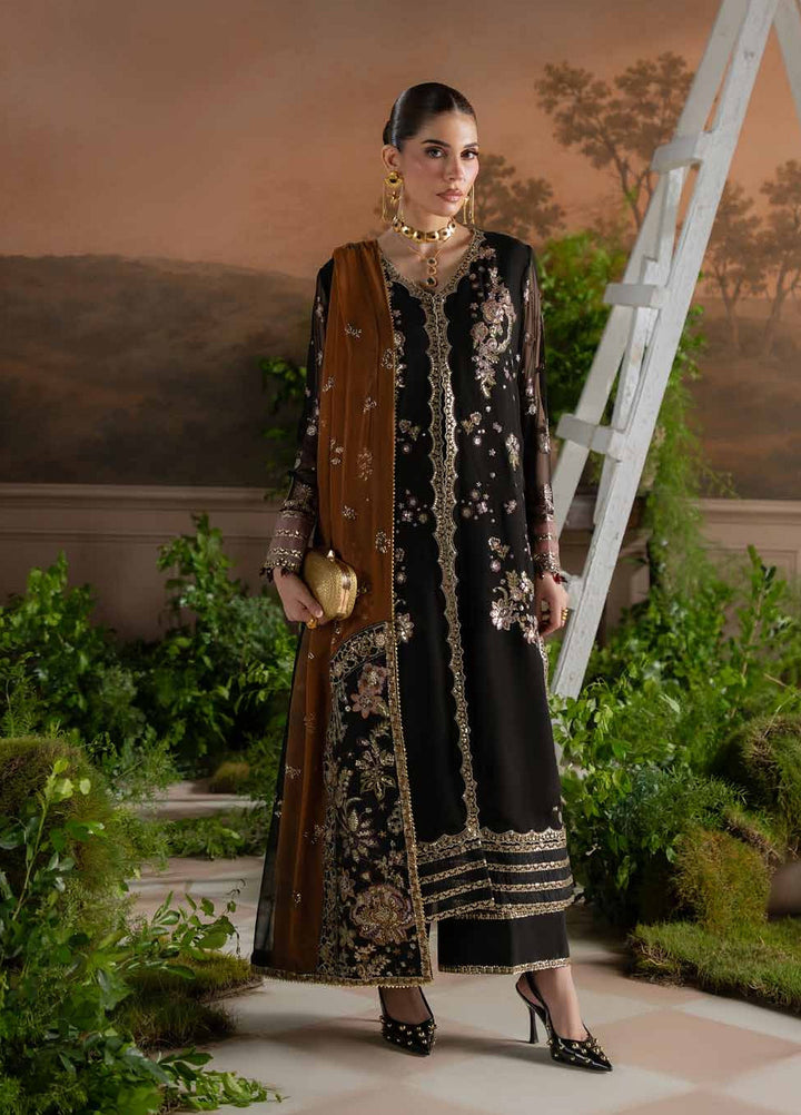 Amaya by Nureh Unstitched Embroidered Chiffon 4 Piece Suit NU26UAC AM-48 - Festive Collection