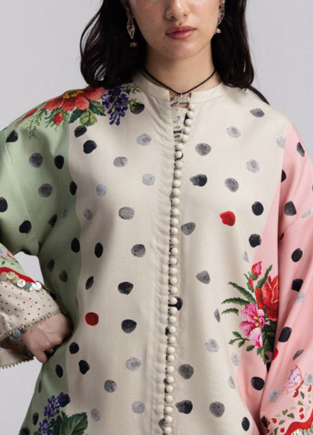 Coco by Zara Shahjahan Unstitched Printed Linen 2 Piece Suit CZ26UPL Amelia 5A - Casual Collection