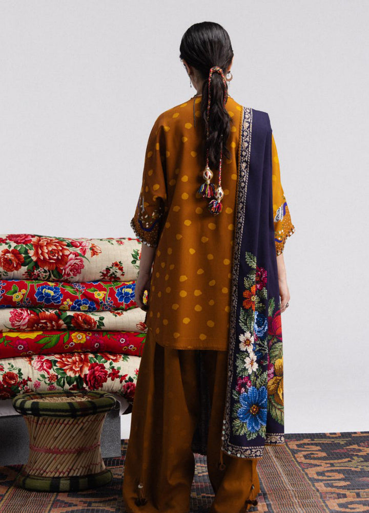 Coco by Zara Shahjahan Unstitched Printed Linen 3 Piece Suit CZ26UPL Amelia 5B - Casual Collection