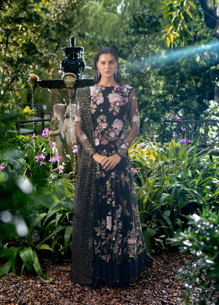 Lavie Haute by Esmel Unstitched Wedding Embroidered Net Suits 3 Piece EML25WU D-103 Amerie - Wedding Collection