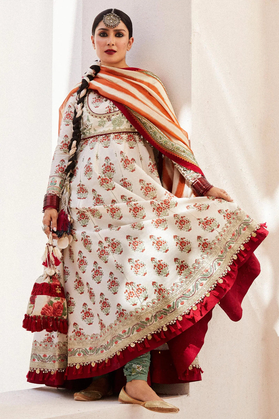Zara Shahjahan Embroidered Lawn Suits Unstitched 3 Piece ZS24SS D-11B Anarkali - Summer Collection