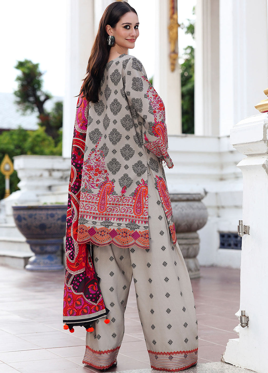 Aniiq by Charizma Embroidered Linen Suits Unstitched 3 Piece CRZ25AU ANW6-01 - Winter Collection