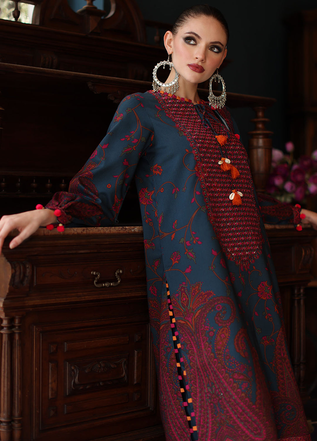 Aniiq by Charizma Embroidered Linen Suits Unstitched 3 Piece CRZ25AU ANW6-04 - Winter Collection