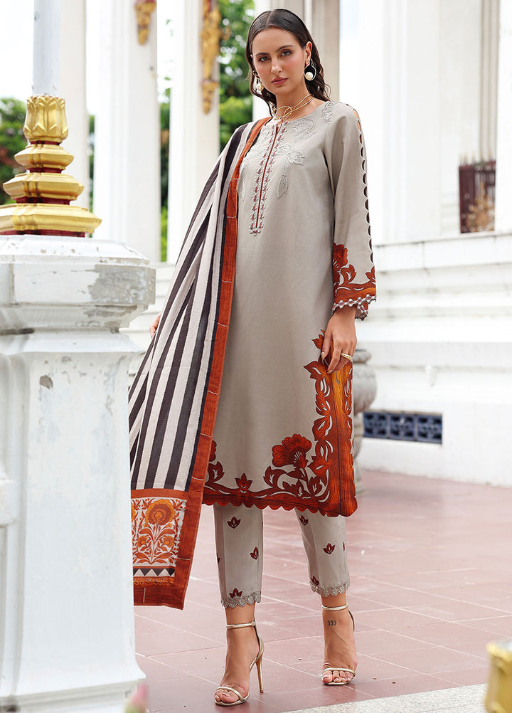 Aniiq by Charizma Embroidered Linen Suits Unstitched 3 Piece CRZ25AU ANW6-05 - Winter Collection