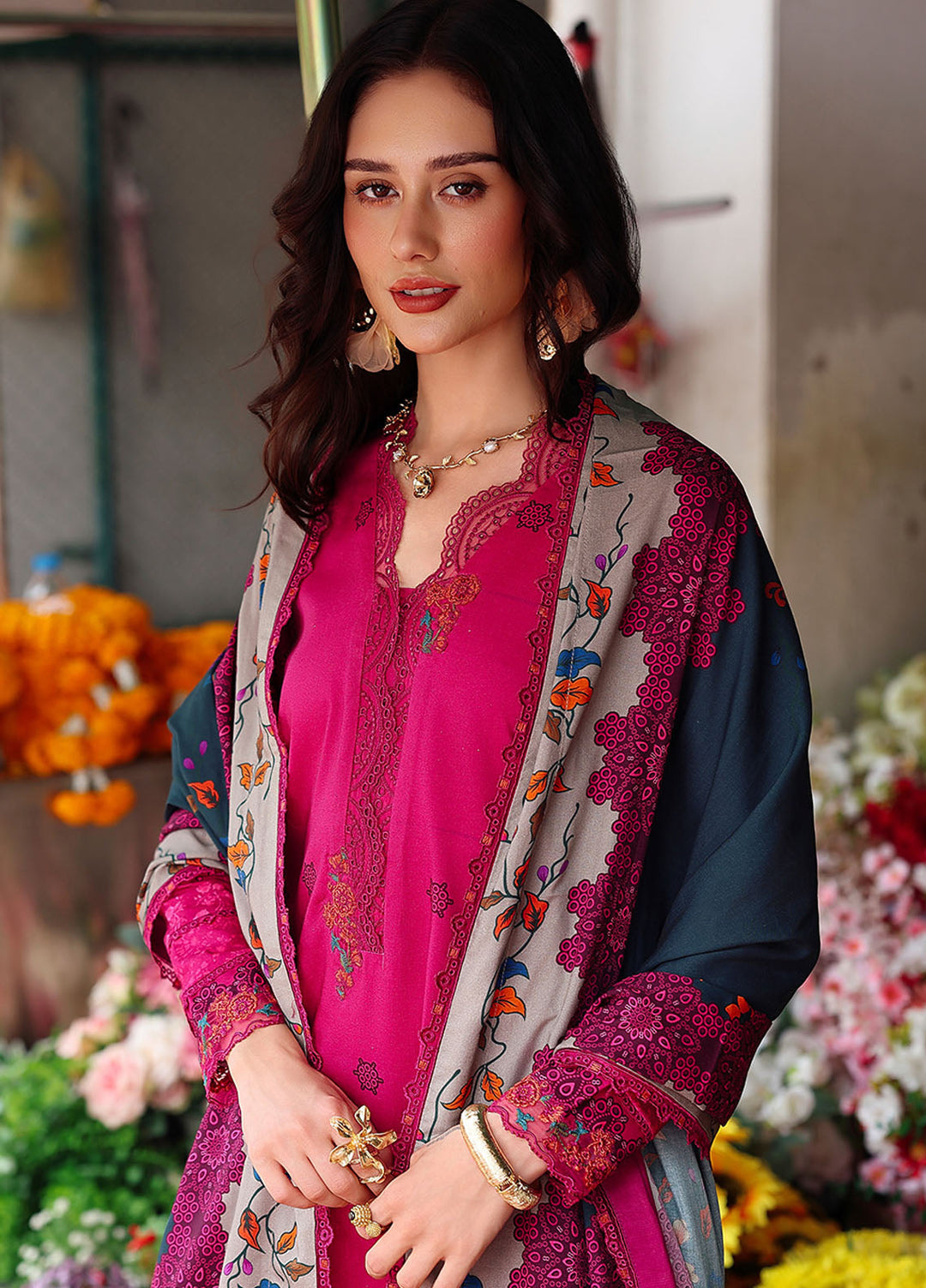 Aniiq by Charizma Embroidered Linen Suits Unstitched 3 Piece CRZ25AU ANW6-06 - Winter Collection