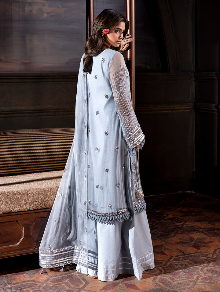 Zebtan Women Unstitched Embroidered Chiffon 3 Piece Suit AR-01 V2 Festive Collection