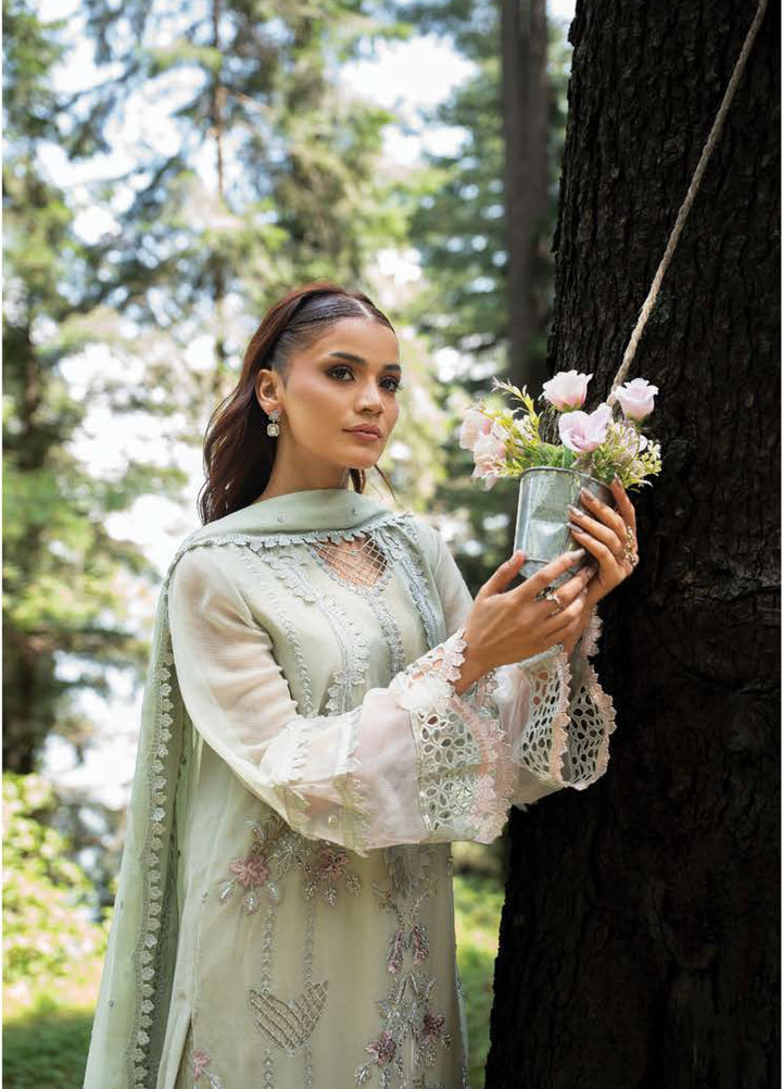 Aura by Zebtan Unstitched Embroidered Chiffon 3 Piece Suit ZB26UAC AR-1 - Festive Collection