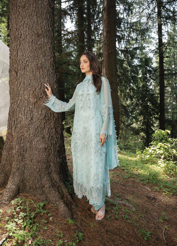Aura by Zebtan Unstitched Embroidered Chiffon 3 Piece Suit ZB26UAC AR-7 - Festive Collection