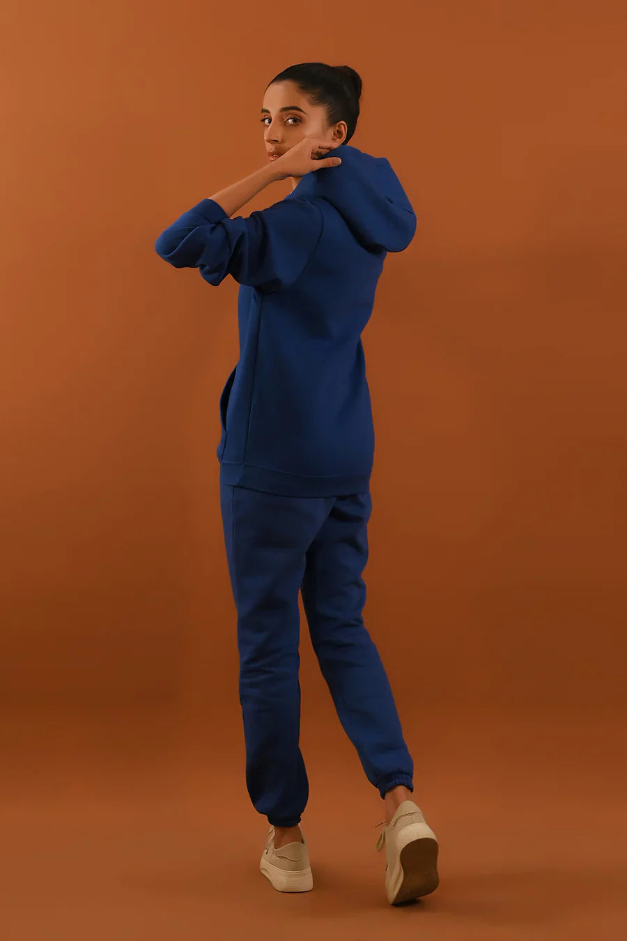 Dhaga Women Western Solids 1 Piece fleece Dark Royal DJP10015 - Summer Collection