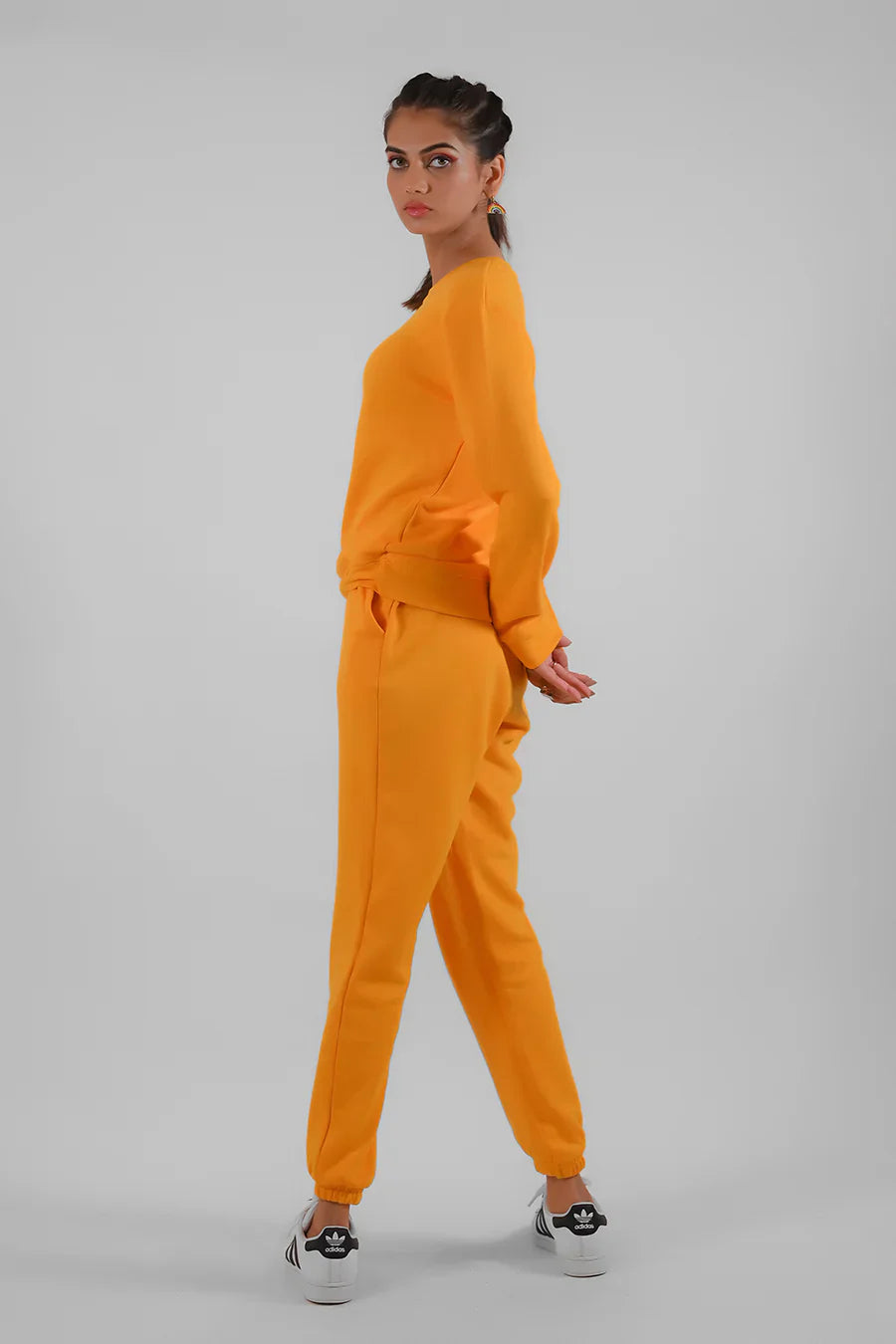 Dhaga Women Western Solids T- Shirt jersy Yellow Jogger DJP10004 - Summer Collection