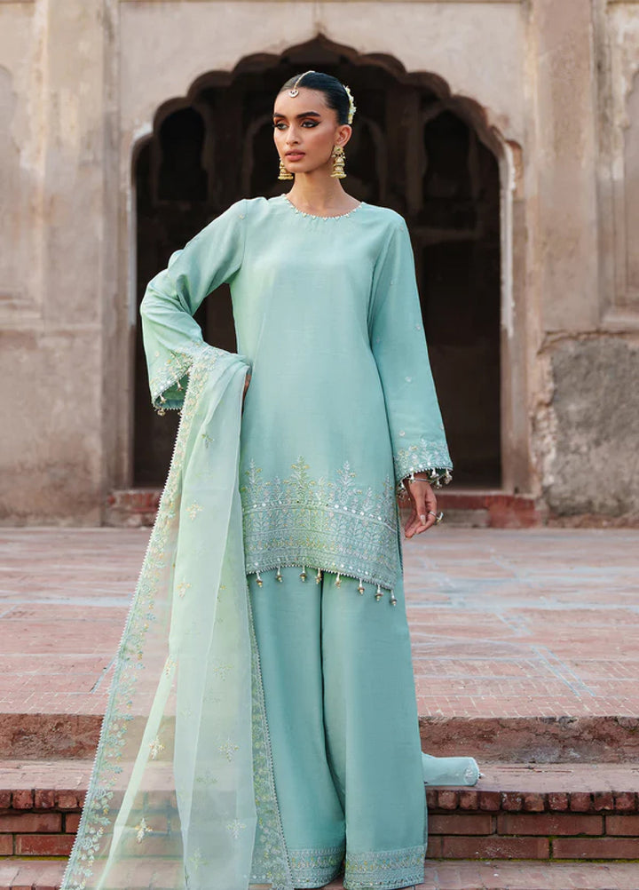 Zaria by Meeral Pret Embroidered Raw Silk 3 Piece Aura - Festive Collection