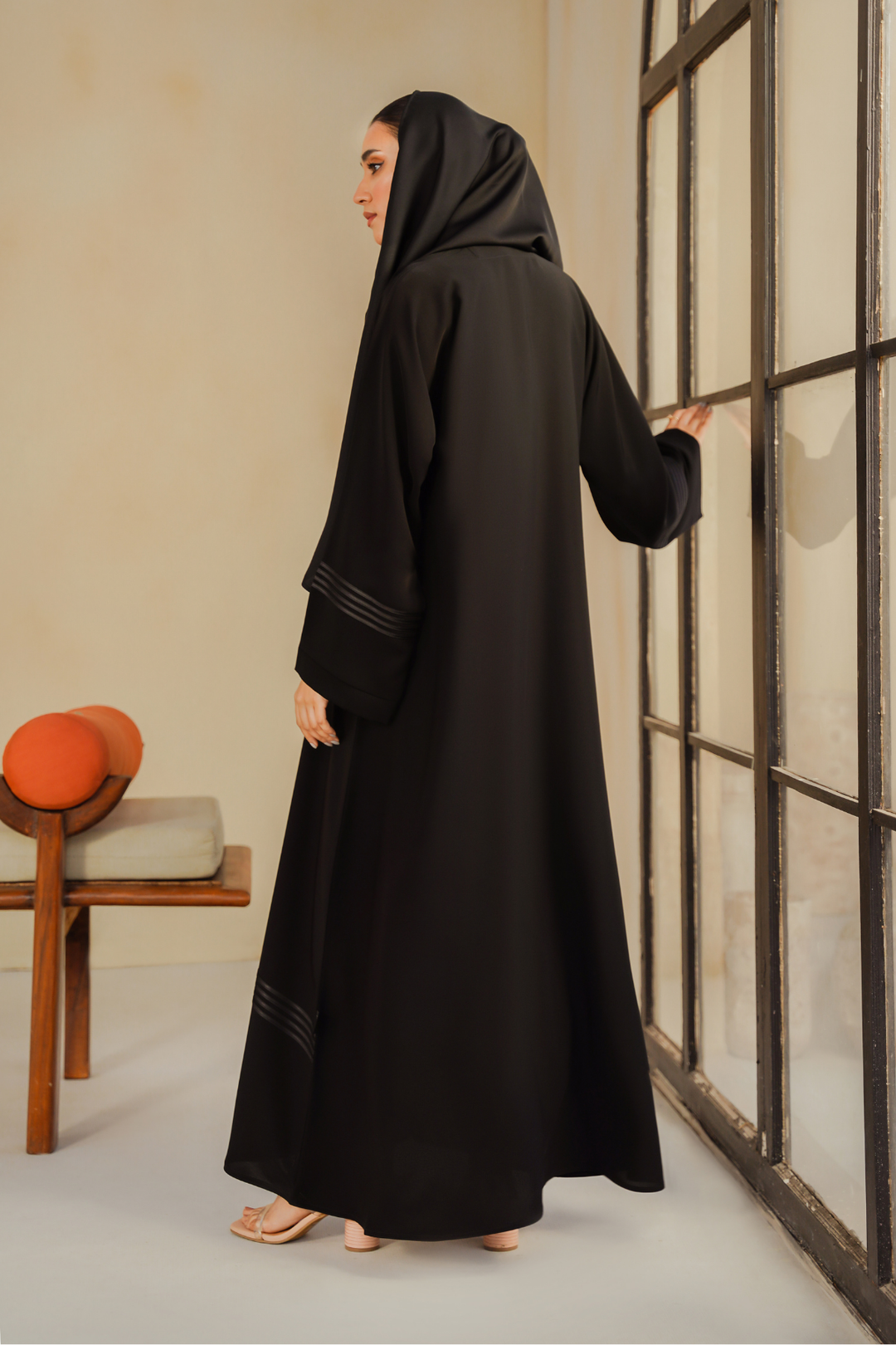 Divinely Crafted Abaya Casual Crepe 1 Piece Ava Abaya | Buttoned Up