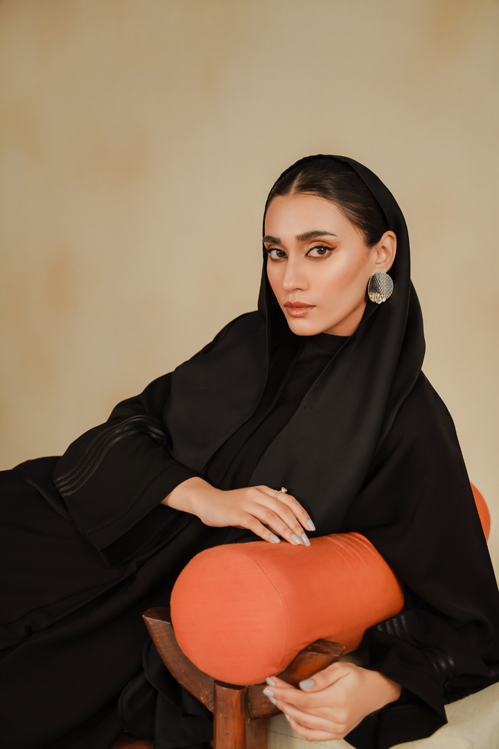 Divinely Crafted Abaya Casual Crepe 1 Piece Ava Abaya | Buttoned Up
