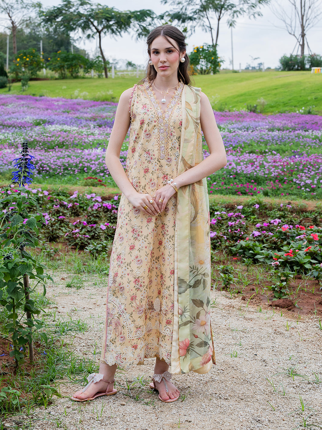 Oh So Cherry by Izel Unstitched Embroidered Lawn 3 Piece Suit Aven - Eid Collection