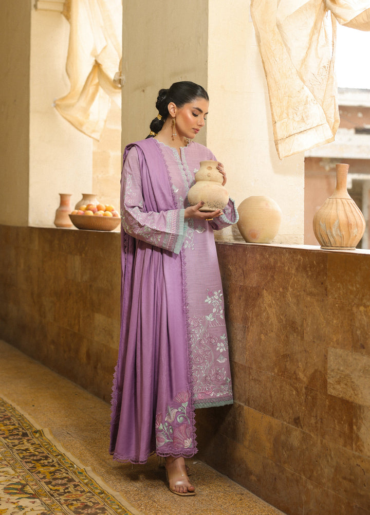 Sahar Embroidered Khaddar Suits Unstitched 3 Piece AW2-25-03 Lavina Rose - Winter Collection