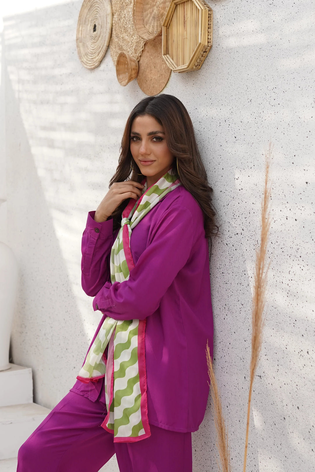 Dhaga Women Scarve Printed Crinkle Silk 1 Piece Whimsy - Summer Collection