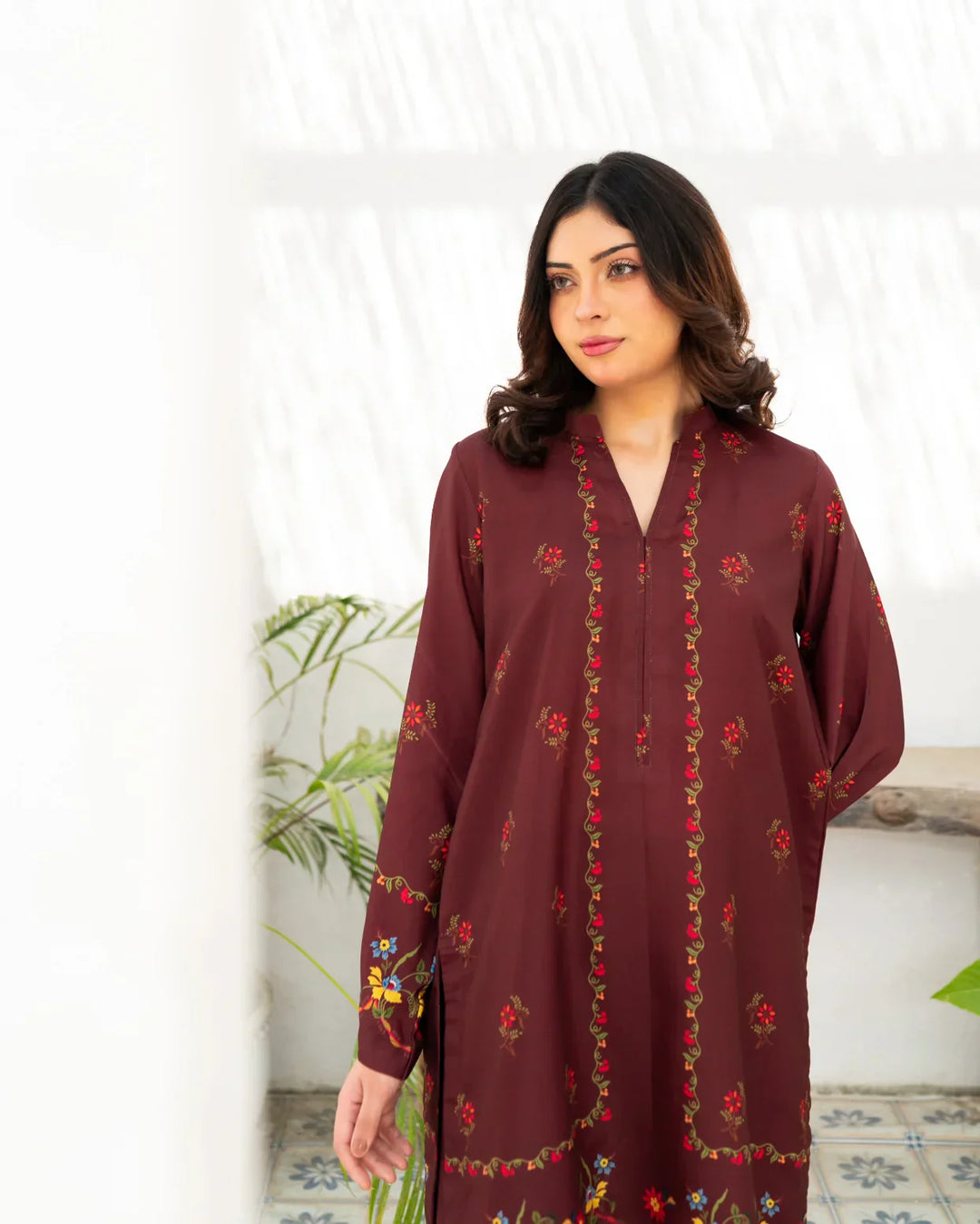 Zauk Women RTW 2 Piece Printed Poly Lawn Cherry Charm - Casual Collection