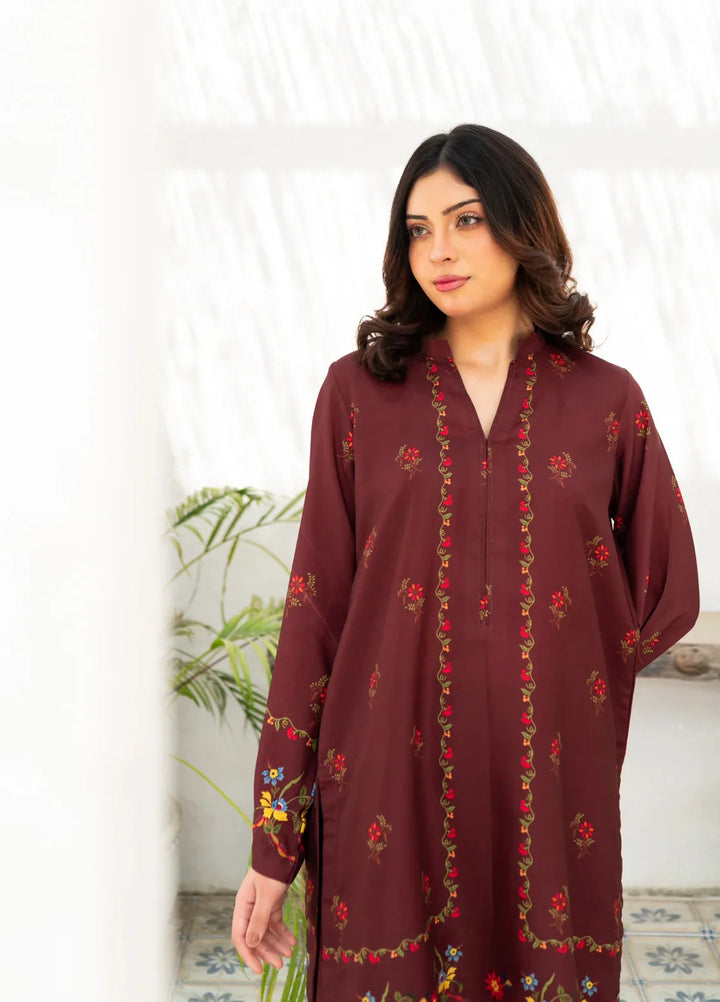 Zauk Women RTW Printed Lawn 2 Piece Suit ZK26RC Cherry Charm ZAU-CC - Casual Collection