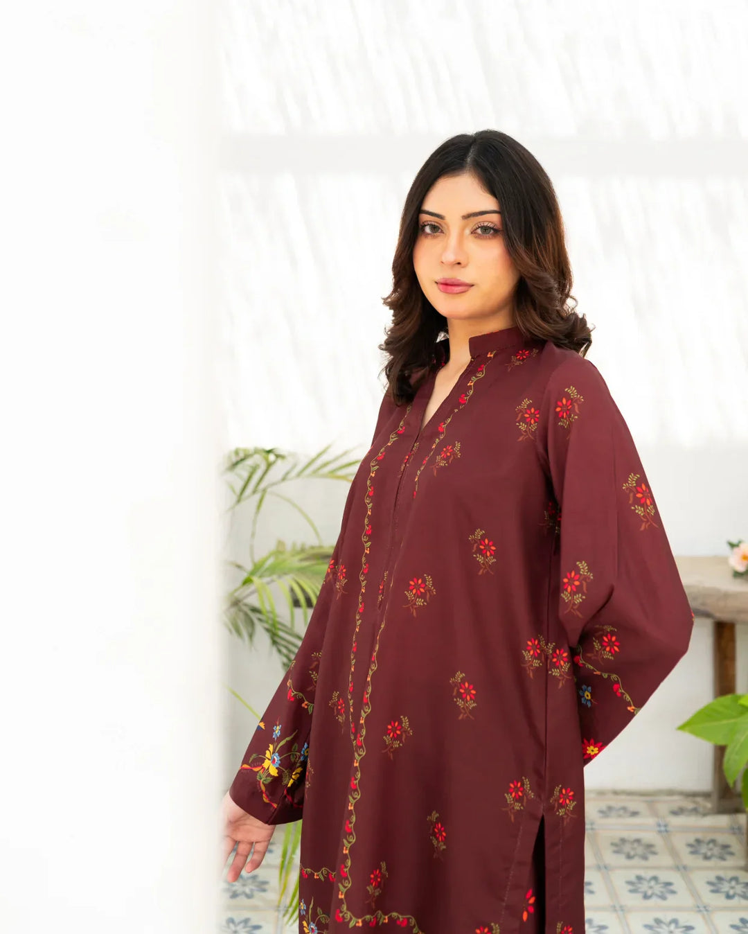 Zauk Women RTW 2 Piece Printed Poly Lawn Cherry Charm - Casual Collection