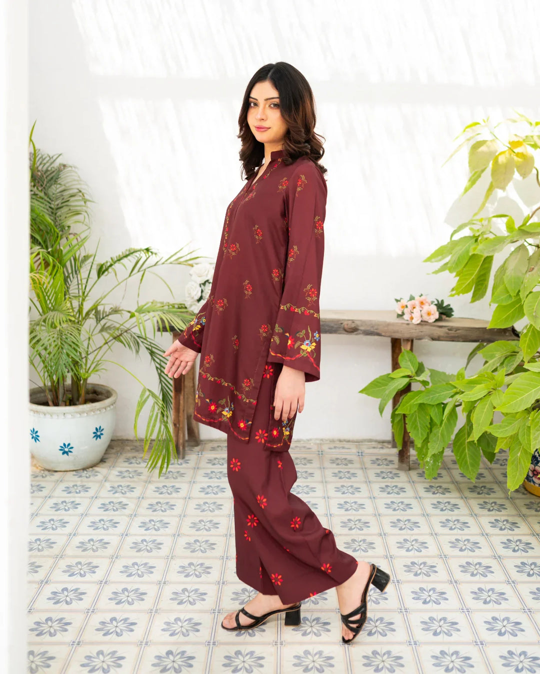 Zauk Women RTW 2 Piece Printed Poly Lawn Cherry Charm - Casual Collection